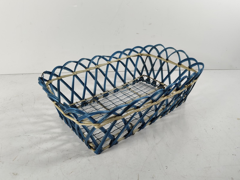 cesto cocina alambre azul crema 12x36_5x25 1u